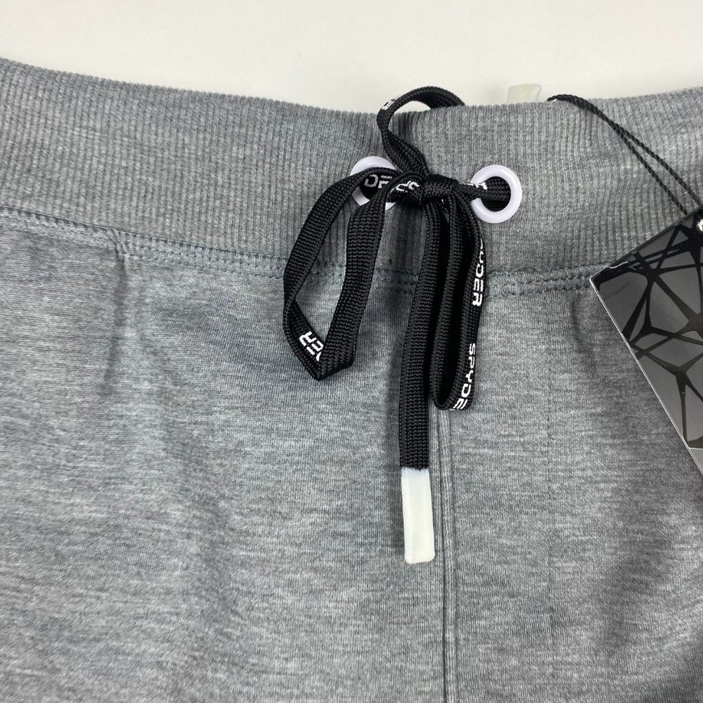 NEW Spyder ProWeb Gym Sweat Shorts Mens Large Gray Running Training - Picture 4 of 14